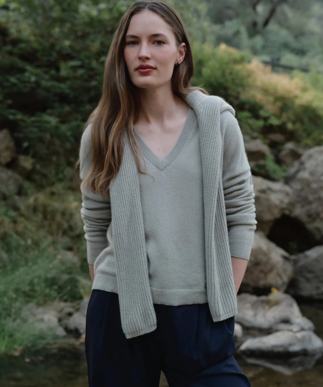 Flynn Cashmere Sweater Odor Resistant Material Simple Cozy