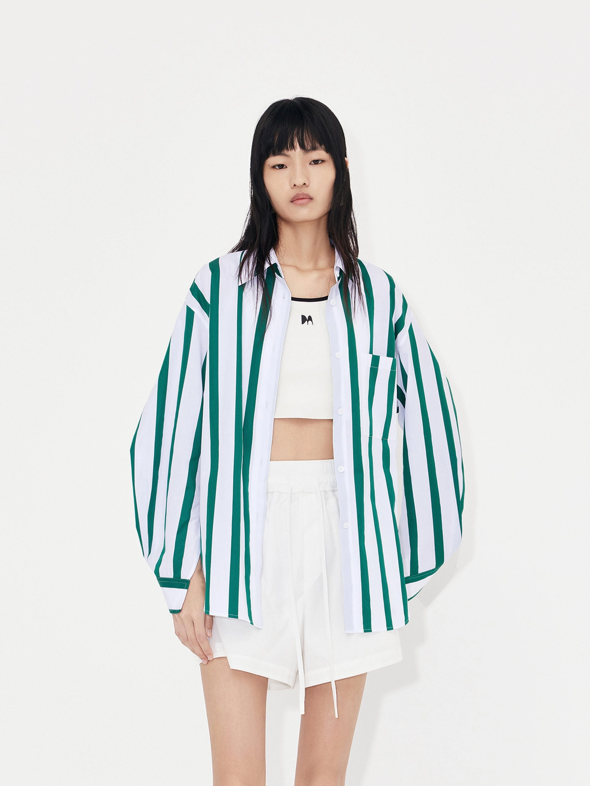 Relaxed Cotton Shirt Ultra Soft Weave Layered Ventilation