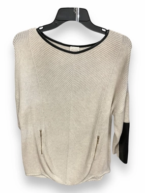 Hybrid Fabric Blend Sweater By Chicos In Beige, Size: L