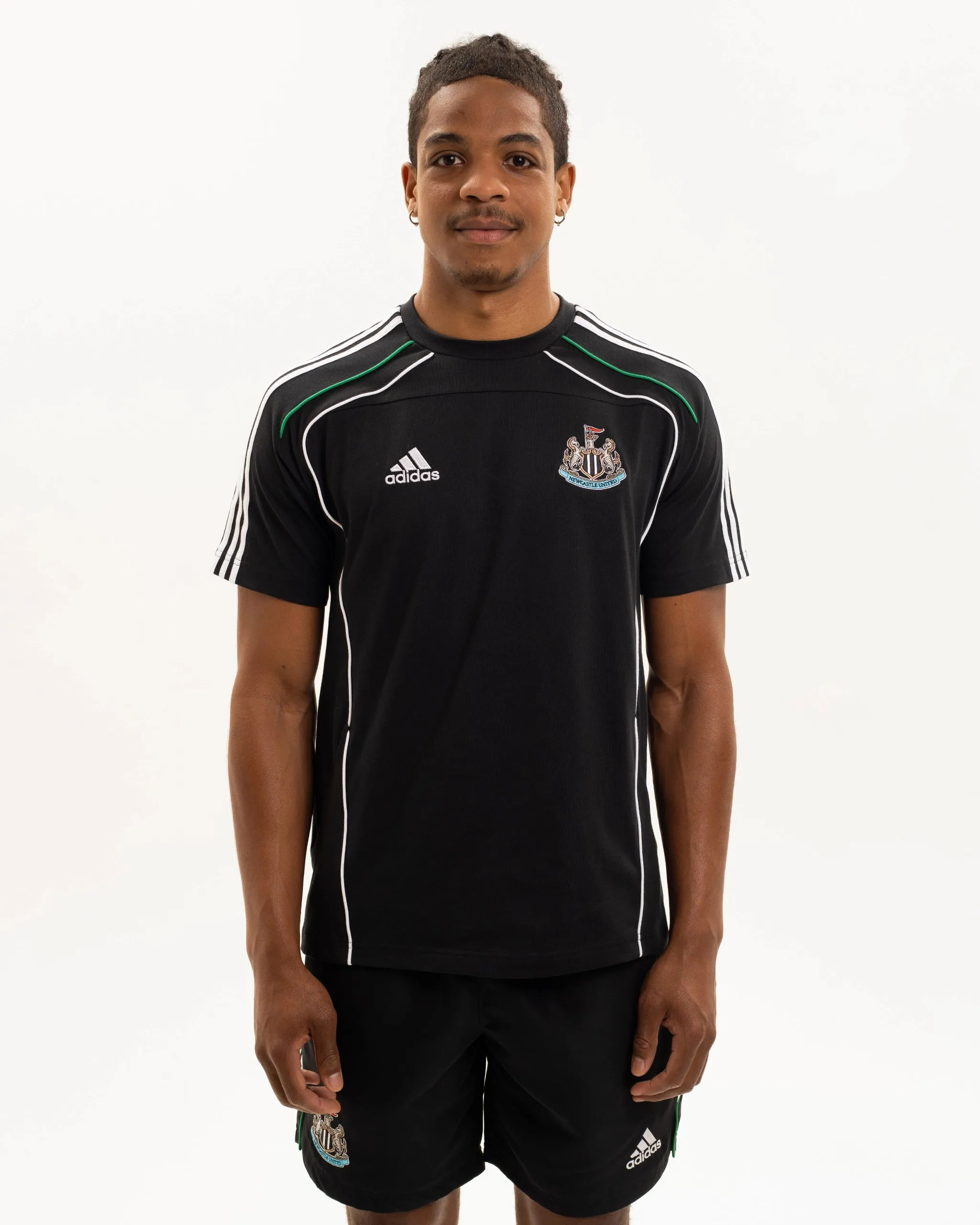 Newcastle United adidas Men's Urban Purist Black T-Shirt Weekend Comfort