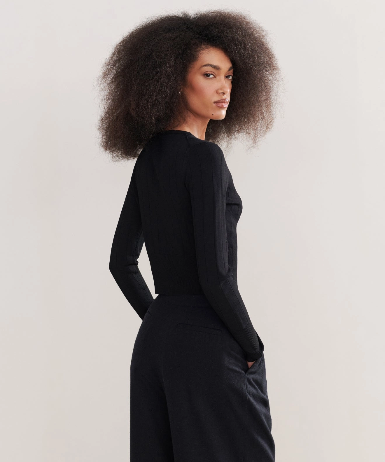 Relaxed Design Ribbed Finley Cardigan