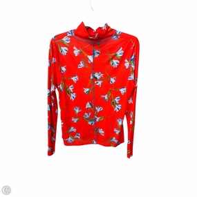 NonChafingTrim Sporty Hoodie Top Long Sleeve Basic By Rag And Bone In Floral Print, Size: L