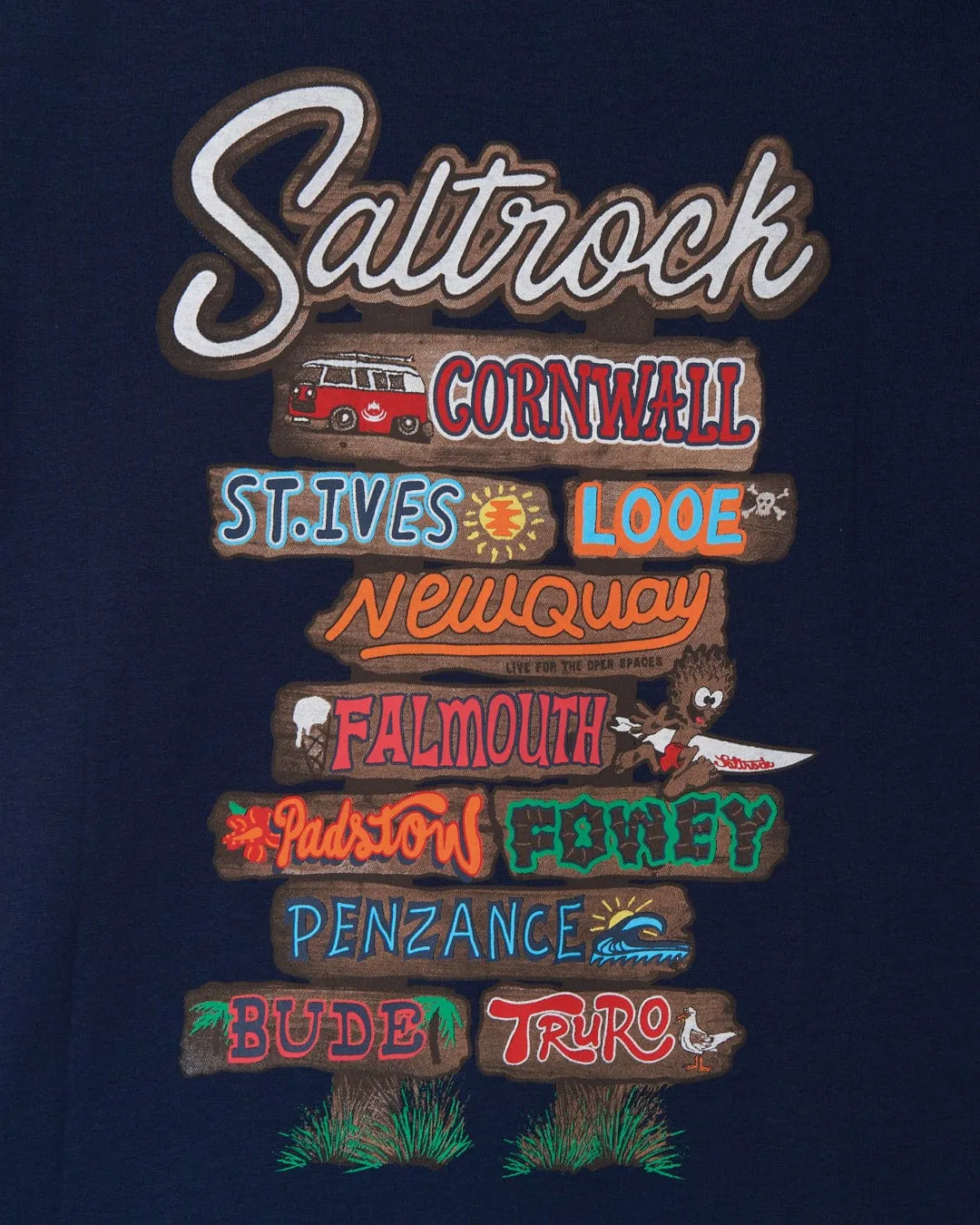 Travel convenience Beach Signs Cornwall - Mens Short Sleeve T-Shirt - Blue