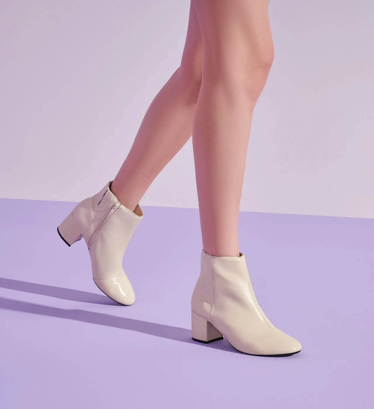 Anti-Slip Function Traction Line Rosi Leather Bootie