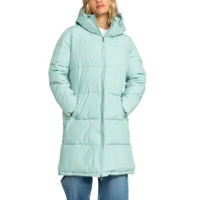 All Weather Adaptability Roxy Womens Test of Time Hooded Long Line Padded Jacket