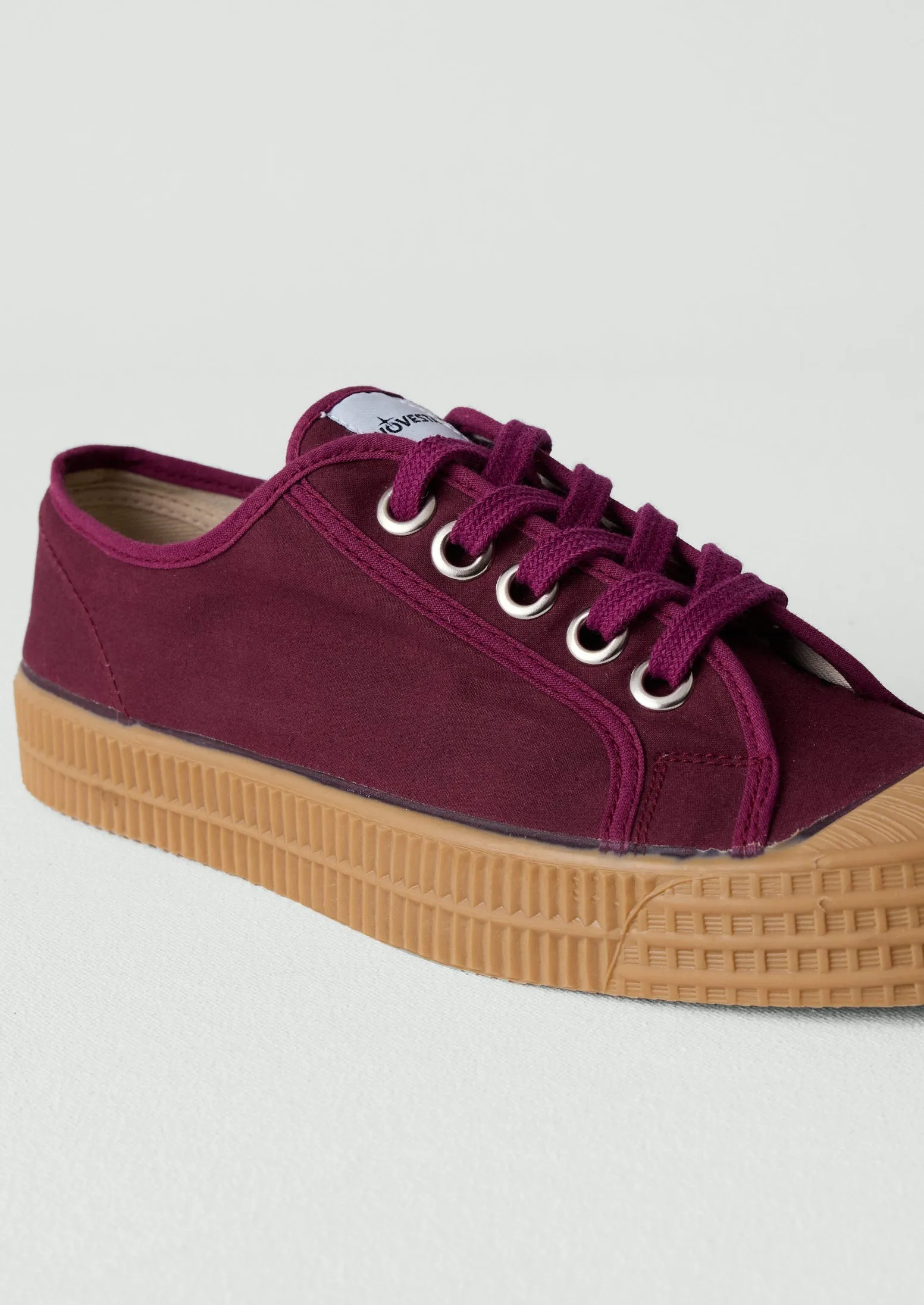 Rocker Sole Tech MidTop Novesta Star Master Waxed Cotton Plimsolls | Mulberry