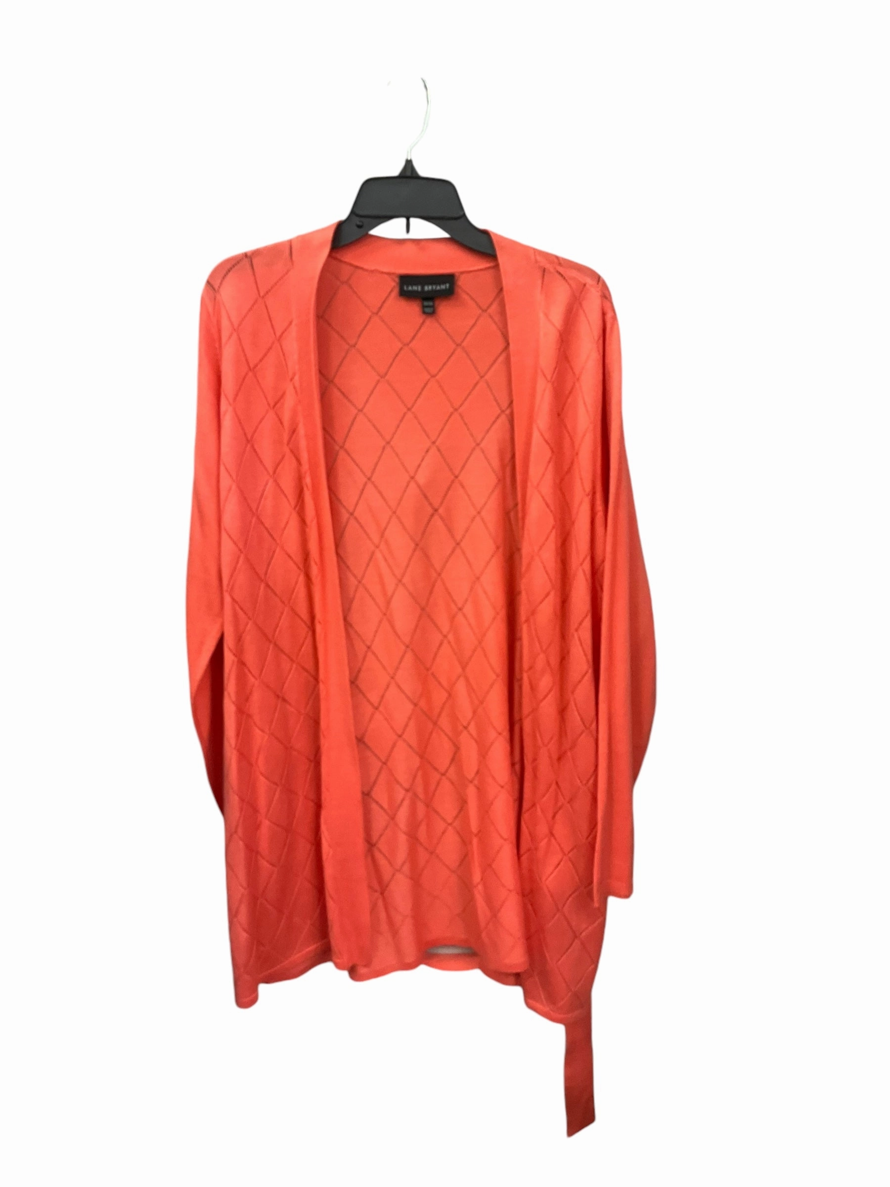 Cardigan By Lane Bryant In Coral, Size: Xl Casual Pullover VentilatedArmholes