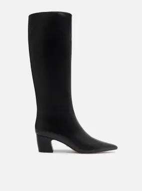 Julie Mid Block Leather Boot Shock absorption tech