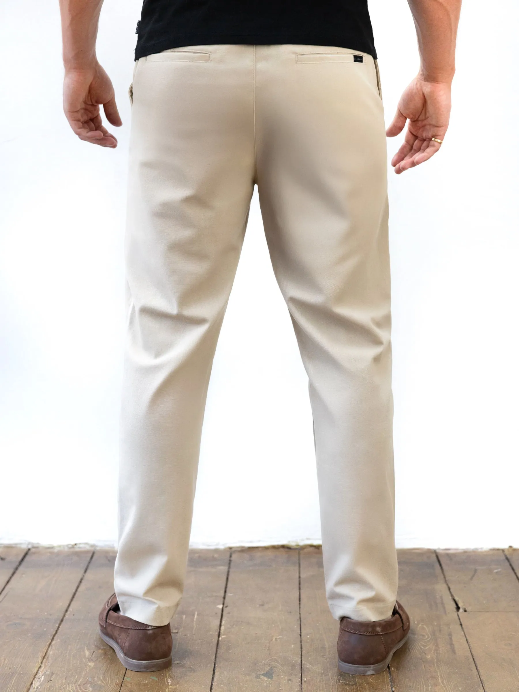 Bold Look Parent Style Tear Resistant Denim Alston Trousers - Tan