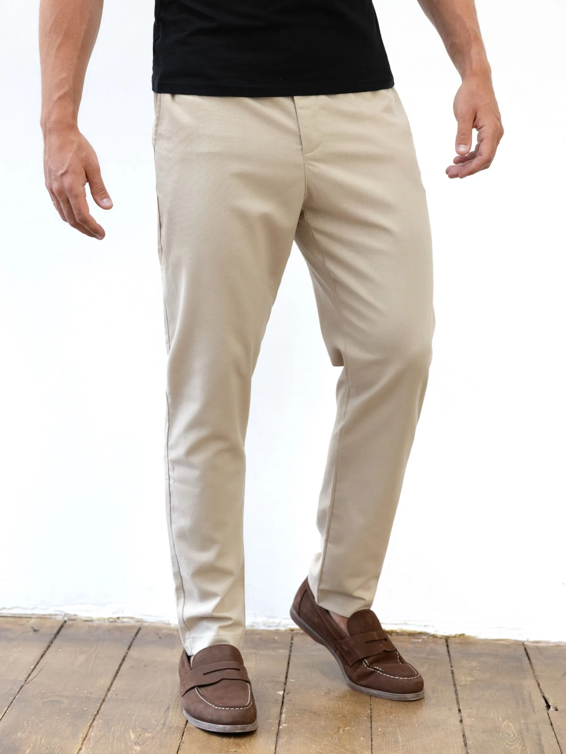 Alston Trousers - Tan Lockstitch Construction