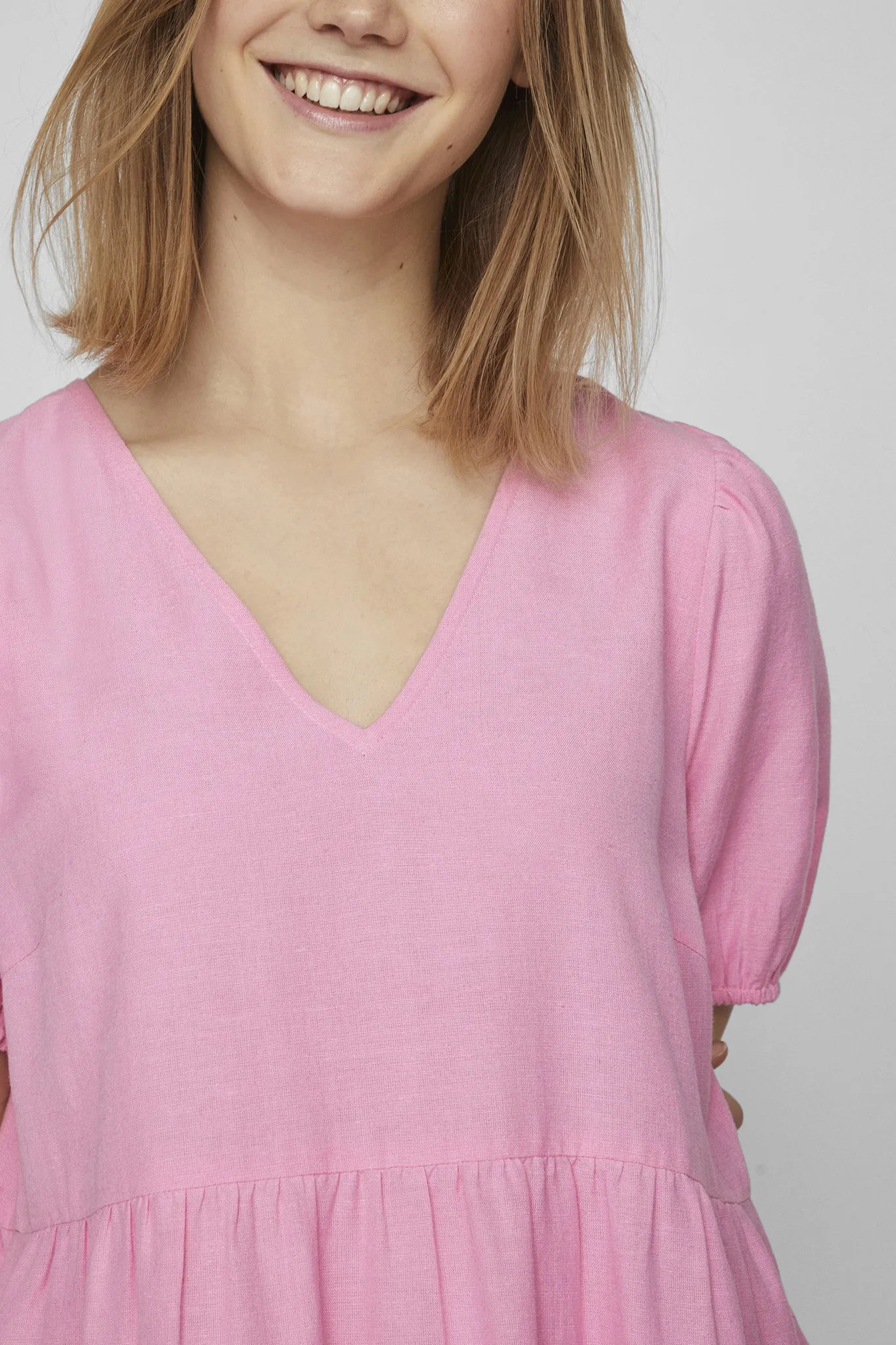Prisilla Begonia Pink Dress Chic Tone Social Ease
