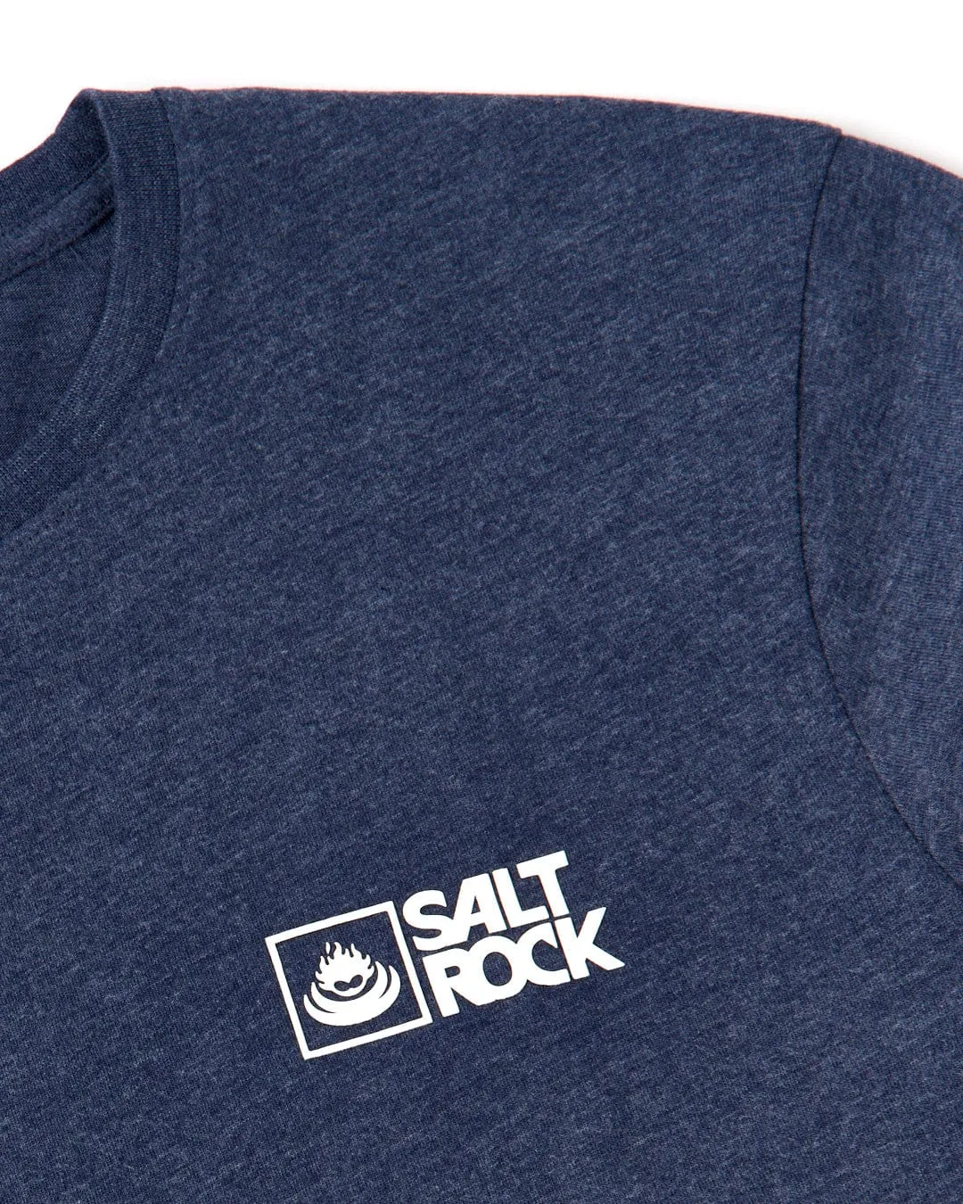 Flexible Fit Design Cozy Vibe Saltrock Original - Mens Short Sleeve T-Shirt - Blue Marl