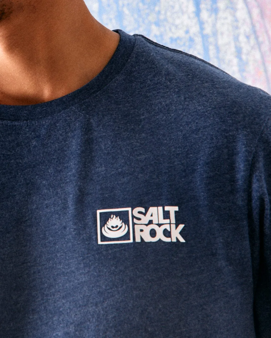 Versatile Design Perfect Fit Wear Saltrock Original - Mens Short Sleeve T-Shirt - Blue Marl