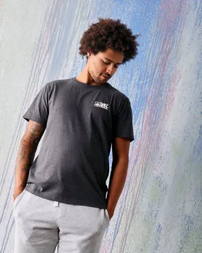 Saltrock Original - Mens Short Sleeve T-Shirt - Dark Grey Unisex versatility Travel Light
