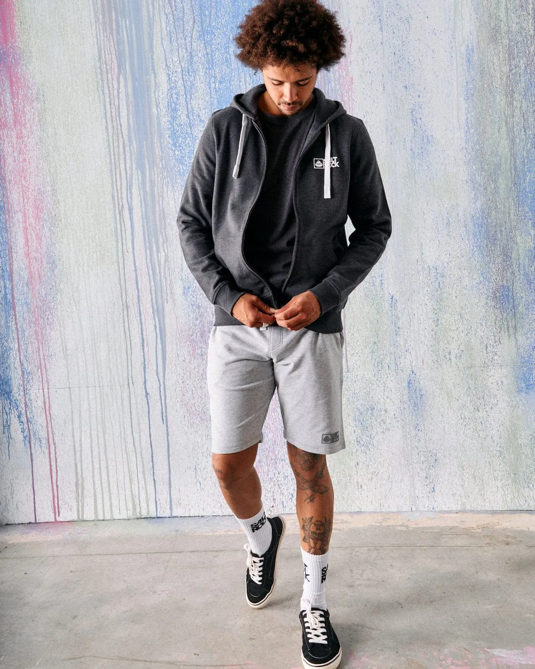 Breathable Look Breathable Core Saltrock Original - Mens Zip Hood - Dark Grey