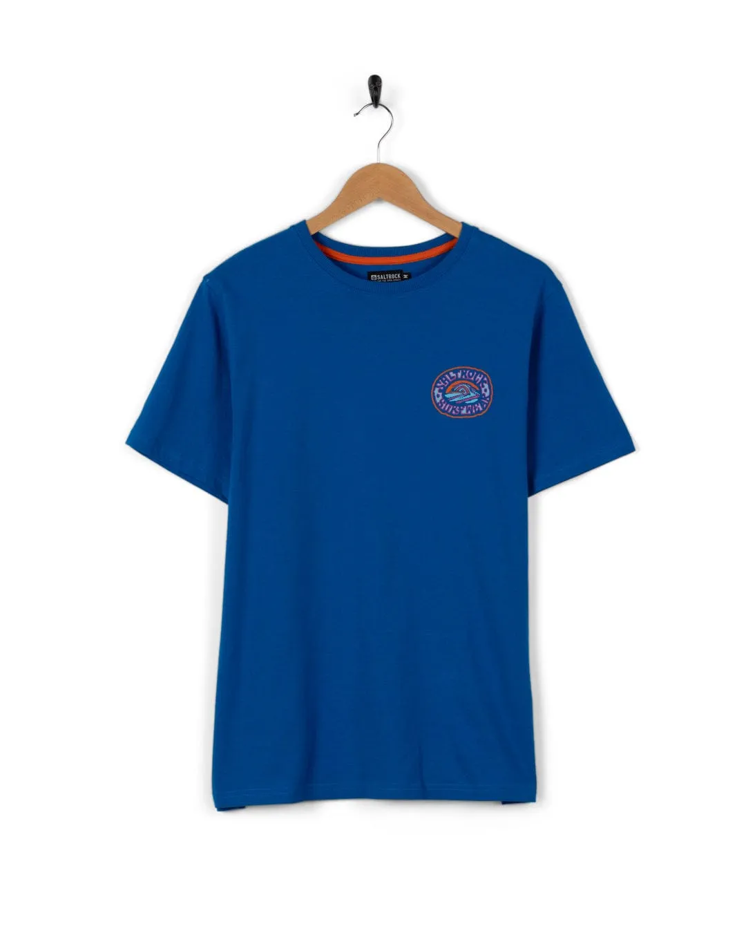 Saltrock Wave - Mens T-Shirt - Blue Basic Comfort