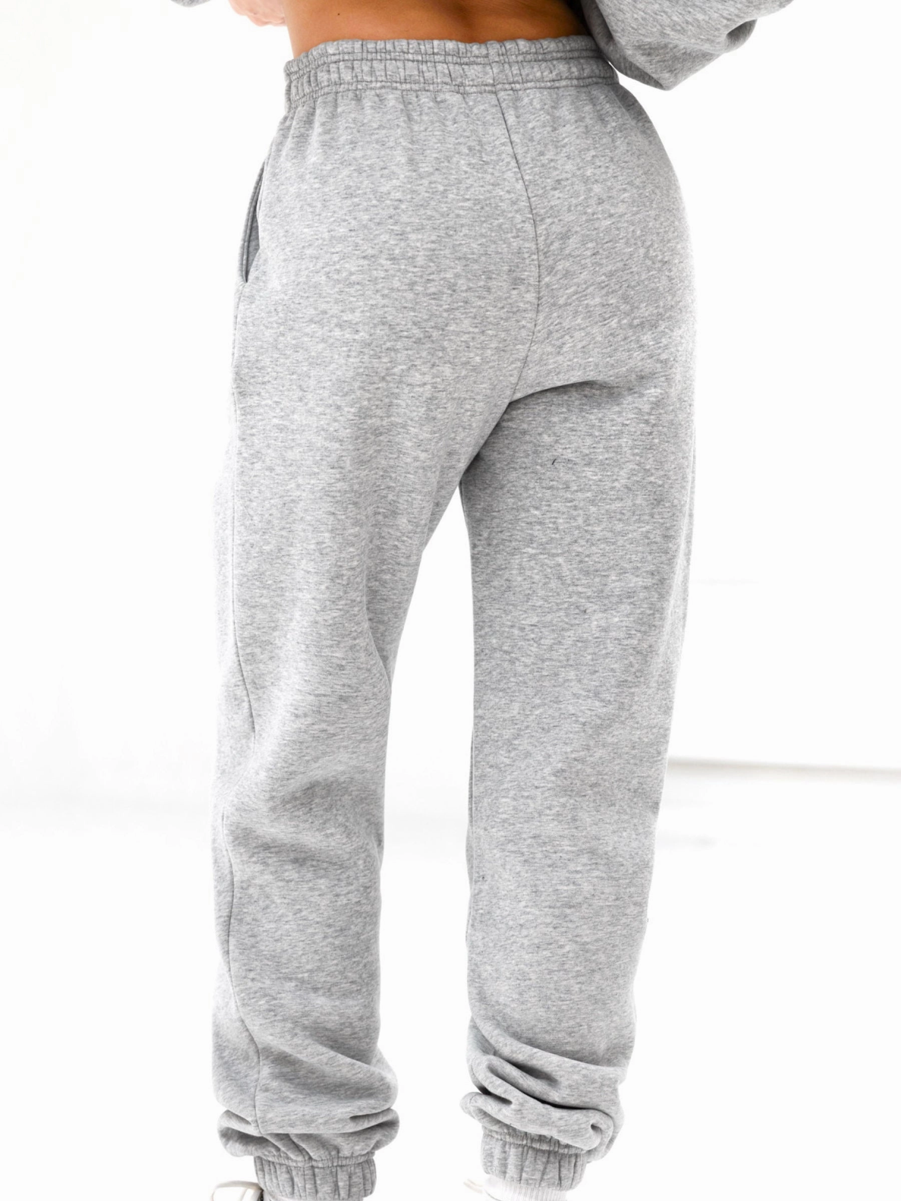 Sami Sweatpants - Marl Grey Sleek Waist Work Ready