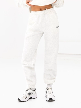 Sami Sweatpants - Marl White Sleek lines Tagless label
