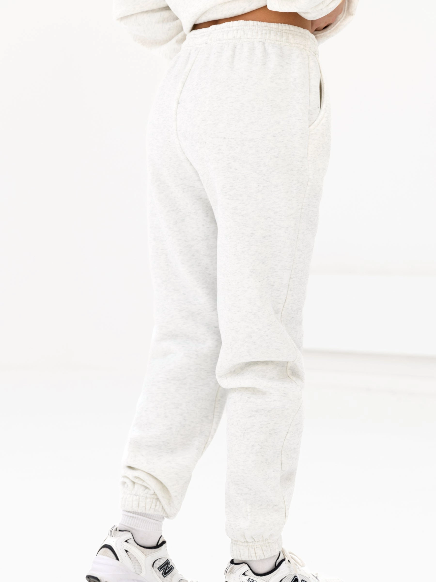 Sami Sweatpants - Marl White clean look Chill Comfort Fit