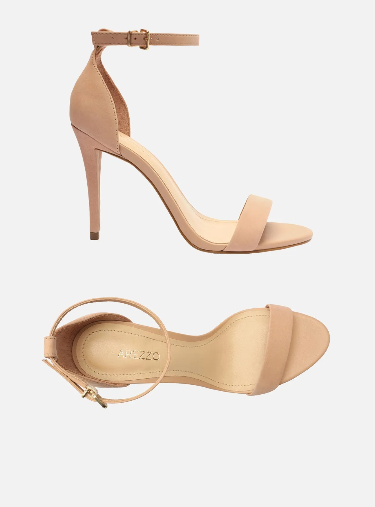 Footbed Design Isabelli Leather Stiletto Sandal