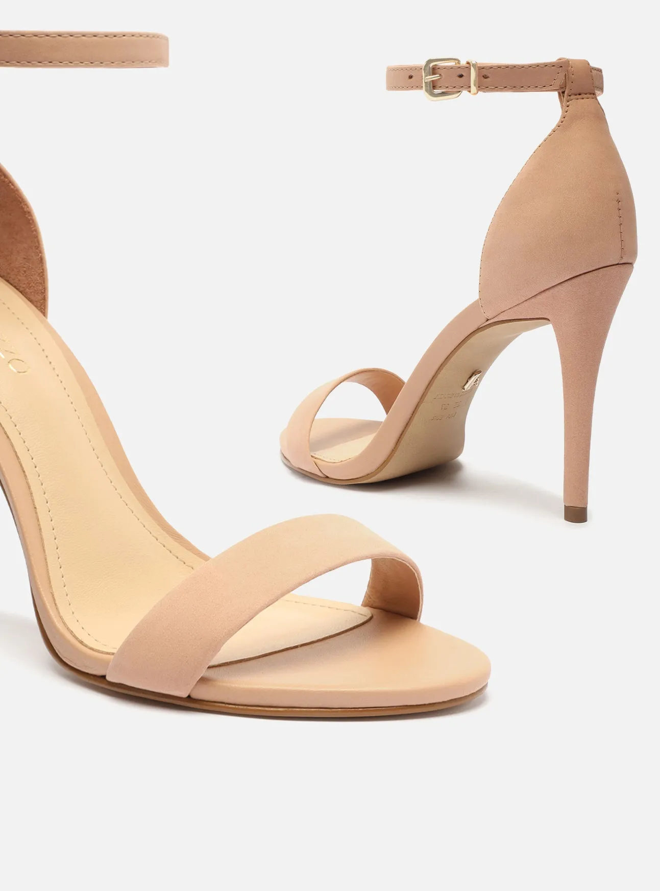 Pool Wear Comfortable Beach Footwear Isabelli Leather Stiletto Sandal