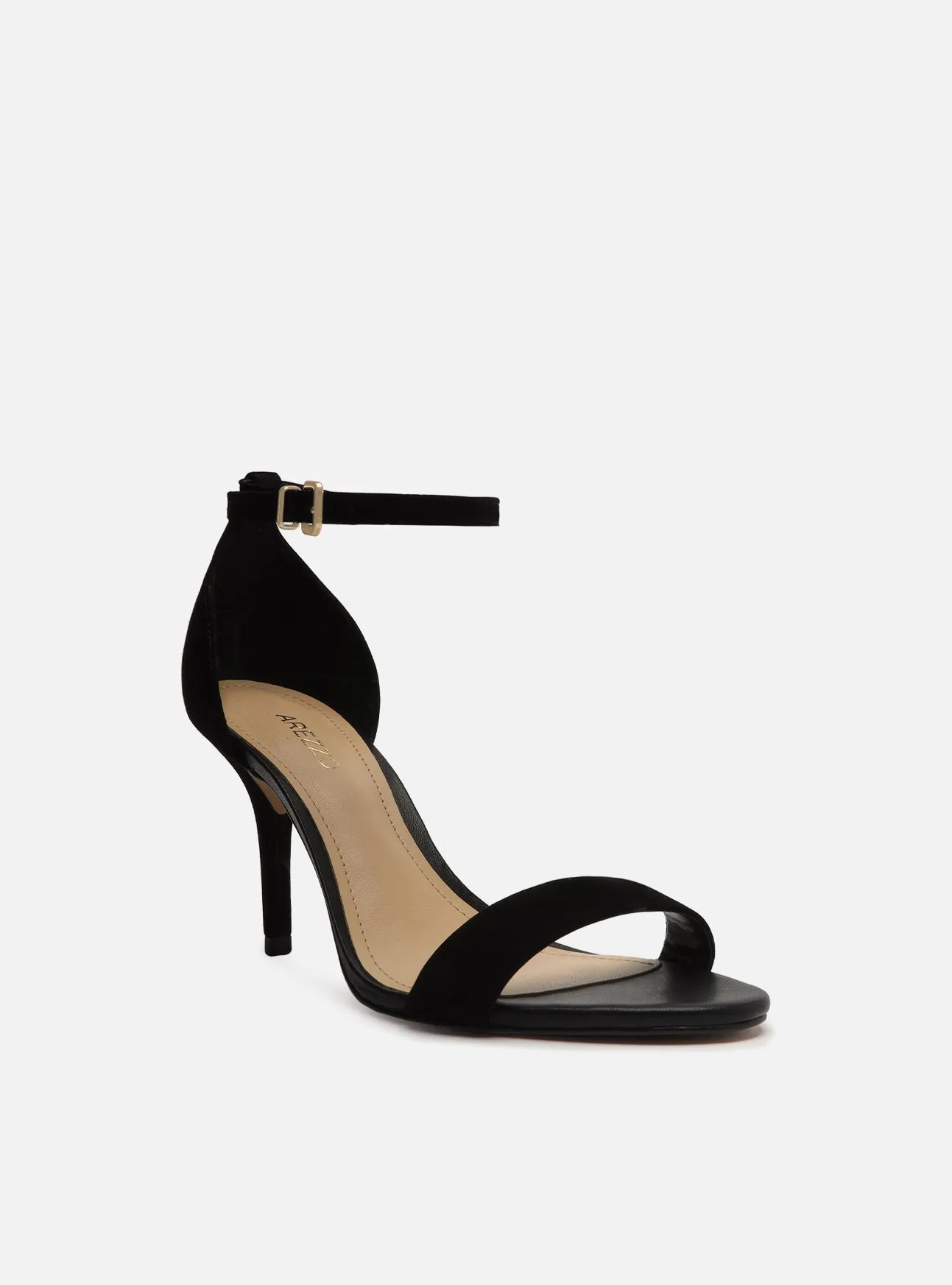 Isabelli Leather Stiletto Sandal Hypoallergenic Inner Lining