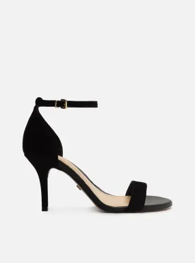 Isabelli Leather Stiletto Sandal buckle Clear Shape