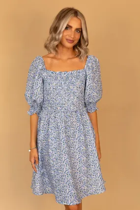 Clean Finish Simple yet sophisticated gown Sally Square Neck Ruched Mini Dress