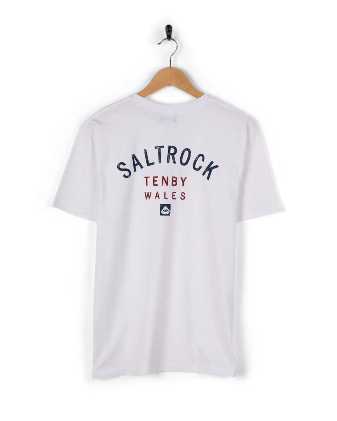 Location Tenby - Mens T-Shirt - White Cozy Comfort