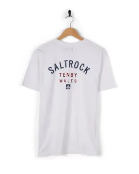 Location Tenby - Mens T-Shirt - White Cozy Comfort