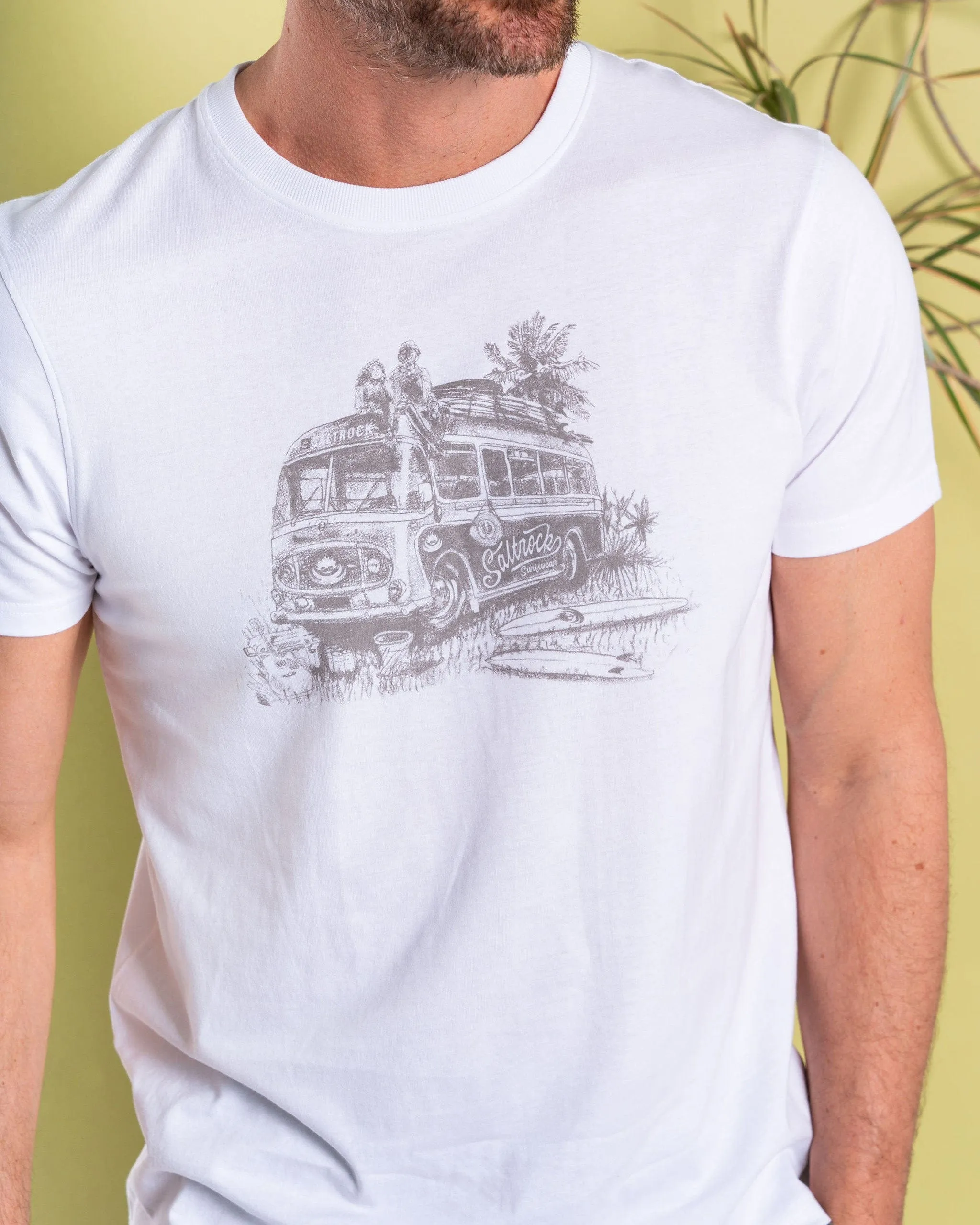 Comfy Stretch Wear Customer Favorite Surf Coach - Mens Short Sleeve T-Shirt - White