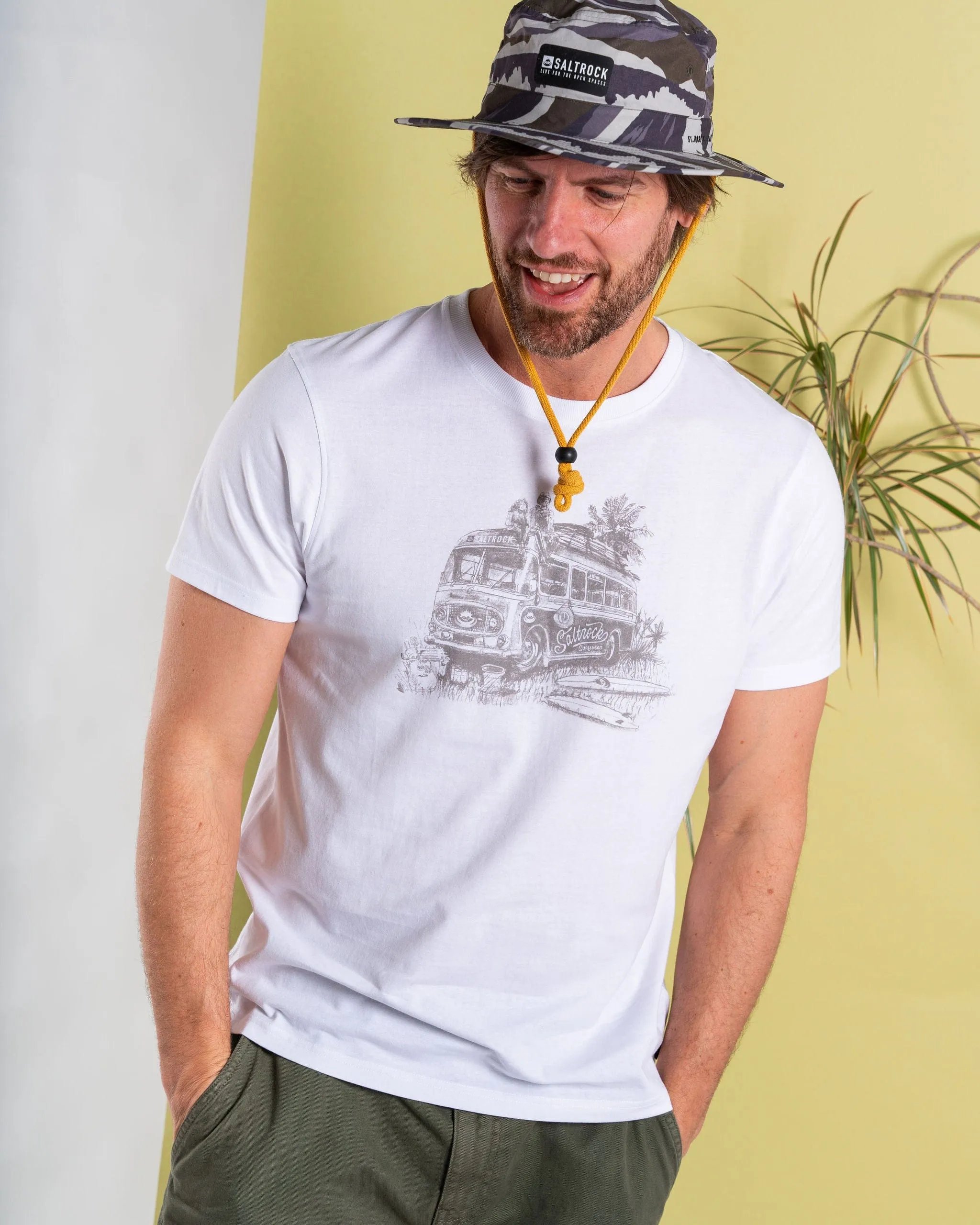 Surf Coach - Mens Short Sleeve T-Shirt - White Light Style Trend