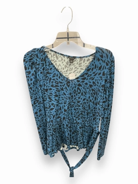 ButtonlessClosure Top Long Sleeve By Ann Taylor In Animal Print, Size: M