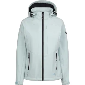 Trespass Womens Fryatt Zip off Hood Softshell Jacket Adjustable Cuff System