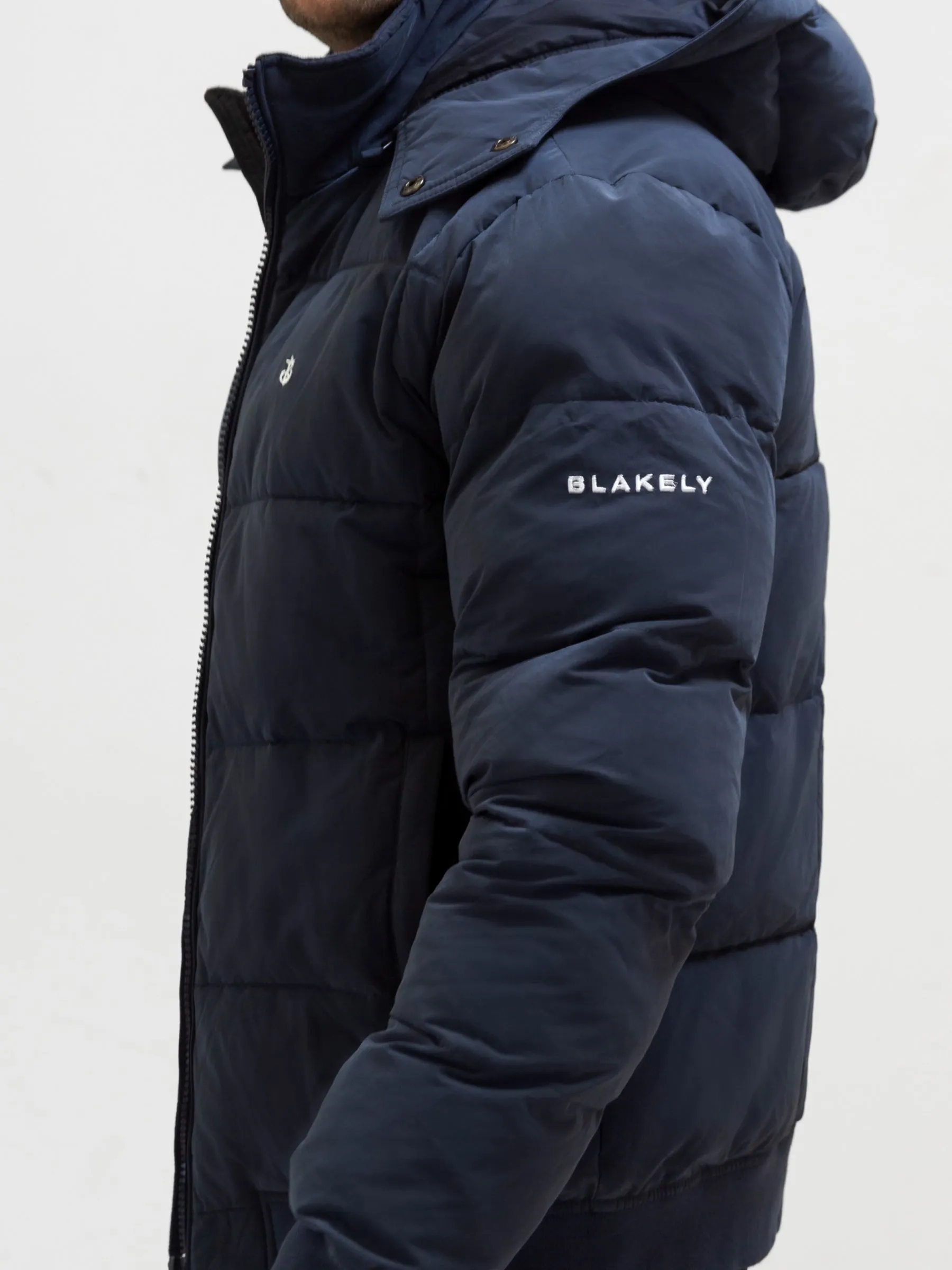 Ultimate Puffer Coat - Navy NonRestrictive Movement Design