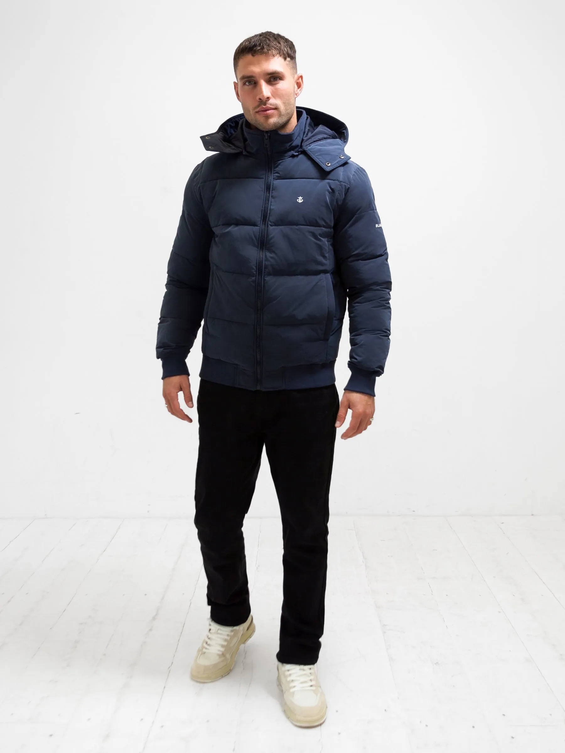 Ultimate Puffer Coat - Navy Compression Storage Comfort Focused Design
