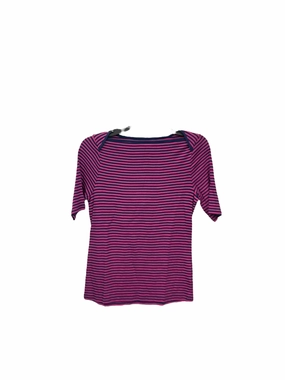 ReinforcedEdges Basic Long Sleeve Top Short Sleeve By Talbots In Blue & Pink, Size: L