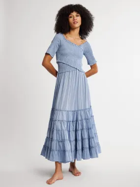 Smart Pairing Practical work-to-play piece Celia Dress in Chambray Polka Dot
