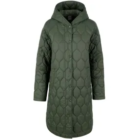 Trespass Womens Phase Hooded Longline Padded Jacket Sport Fit