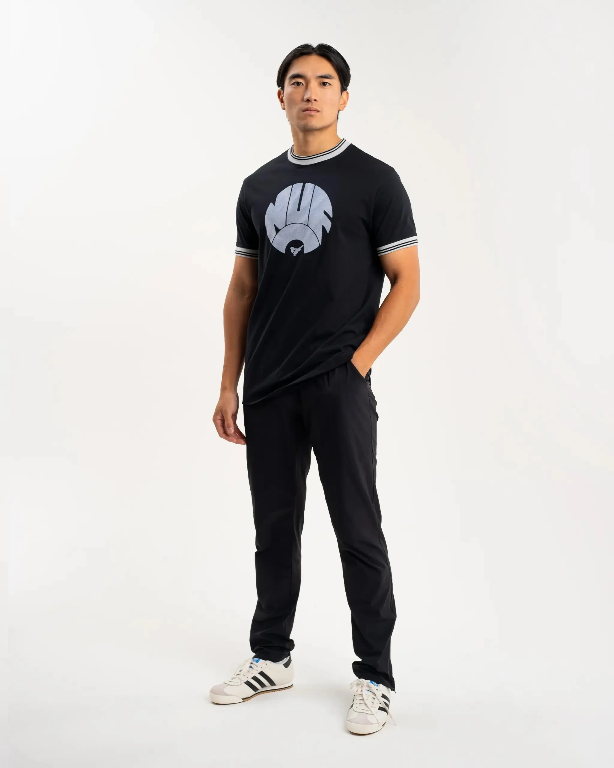 Newcastle United Archive Tipped Ringer T-Shirt Breathable and Comfortable Modern Style Trend