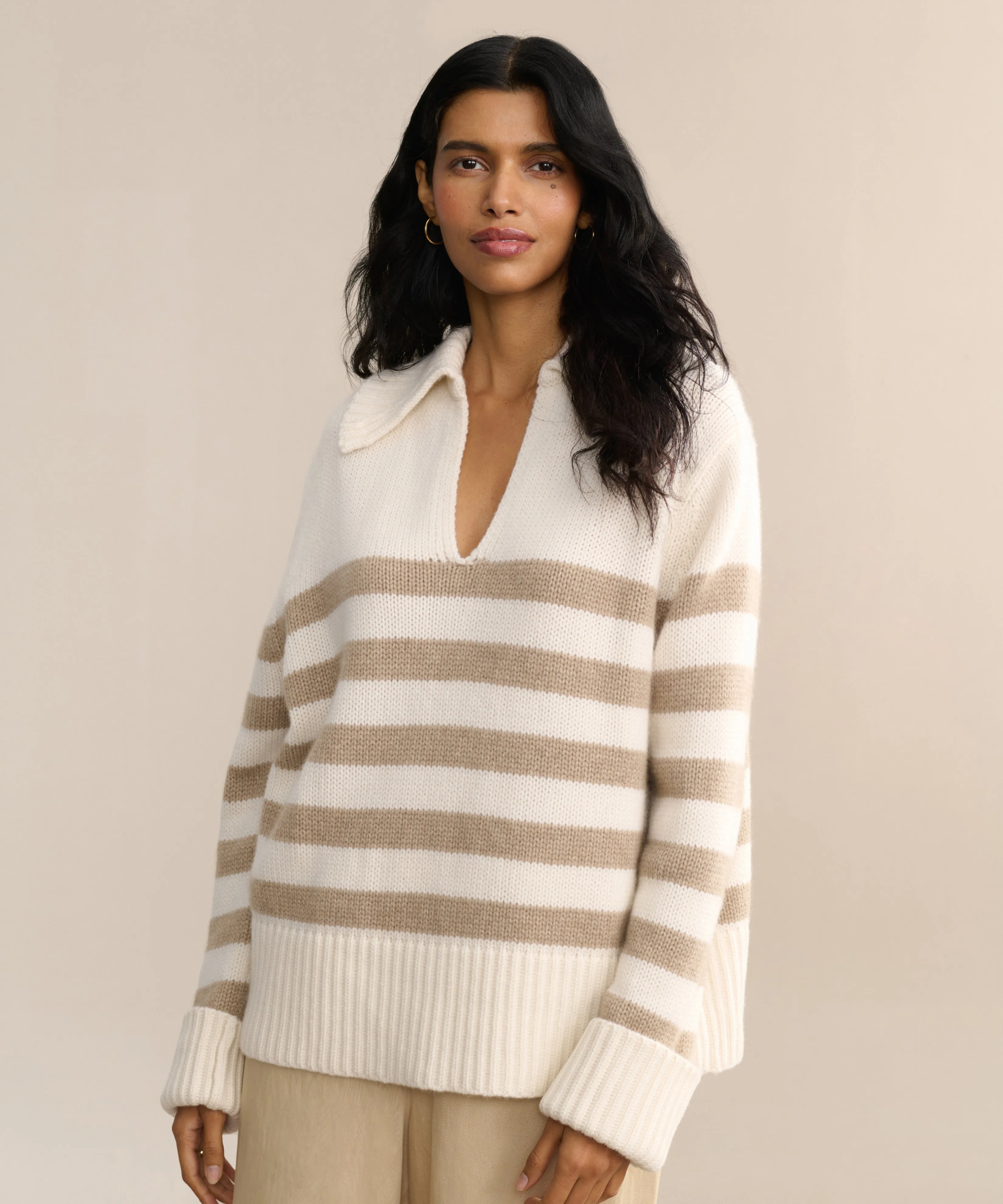 Cashmere Phoebe Polo Active Stretch Fit Layered Wearable