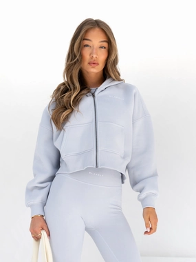 Ringtail possum like Blakely Full Zip Hoodie - Pale Blue