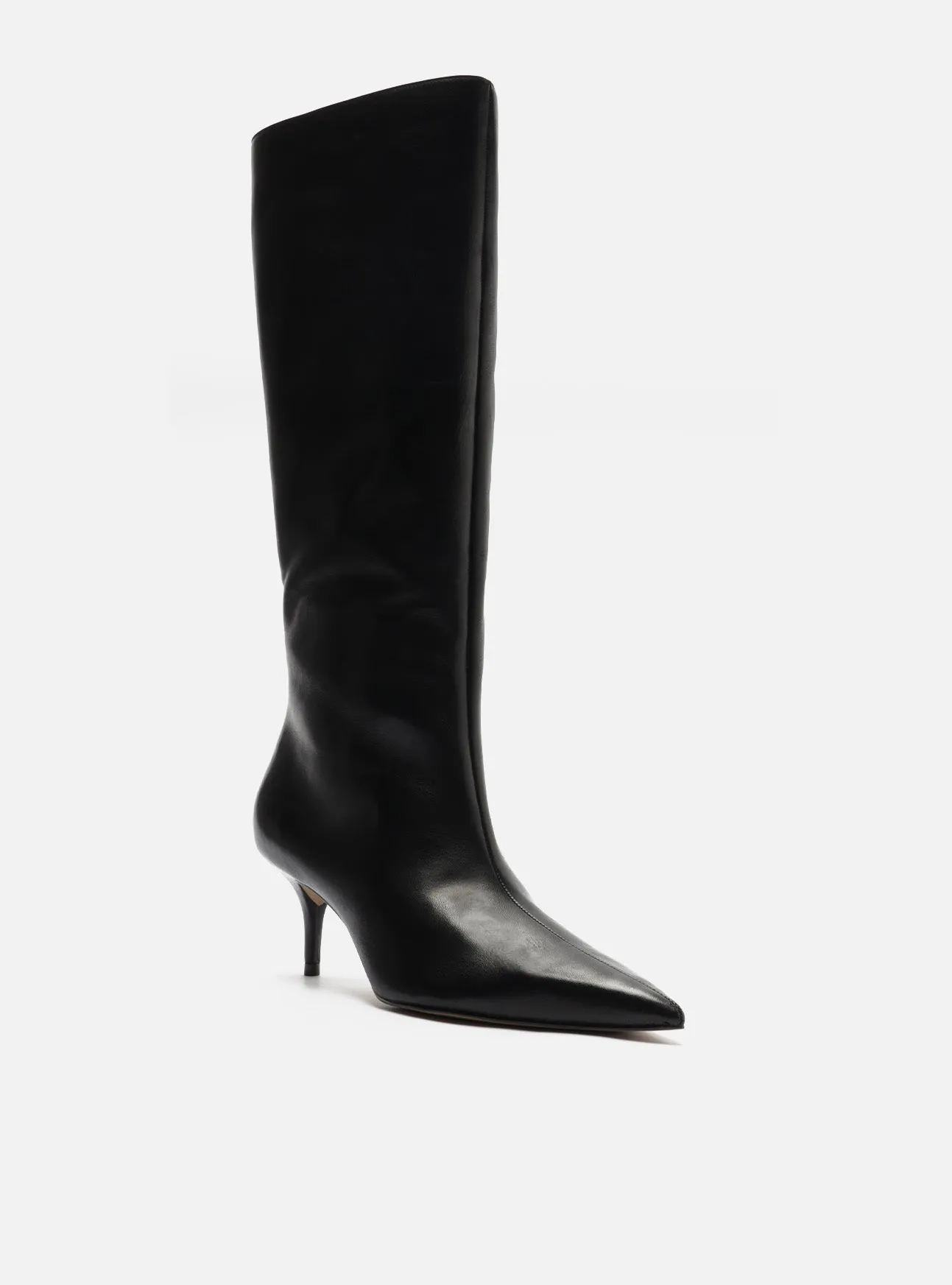 Seamless Comfort Winter Walker Arch Support System Skye Leather Stiletto Boot