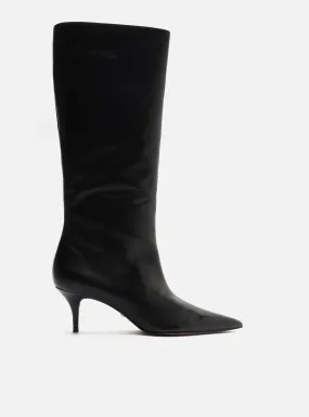 Subtle Finish Skye Leather Stiletto Boot