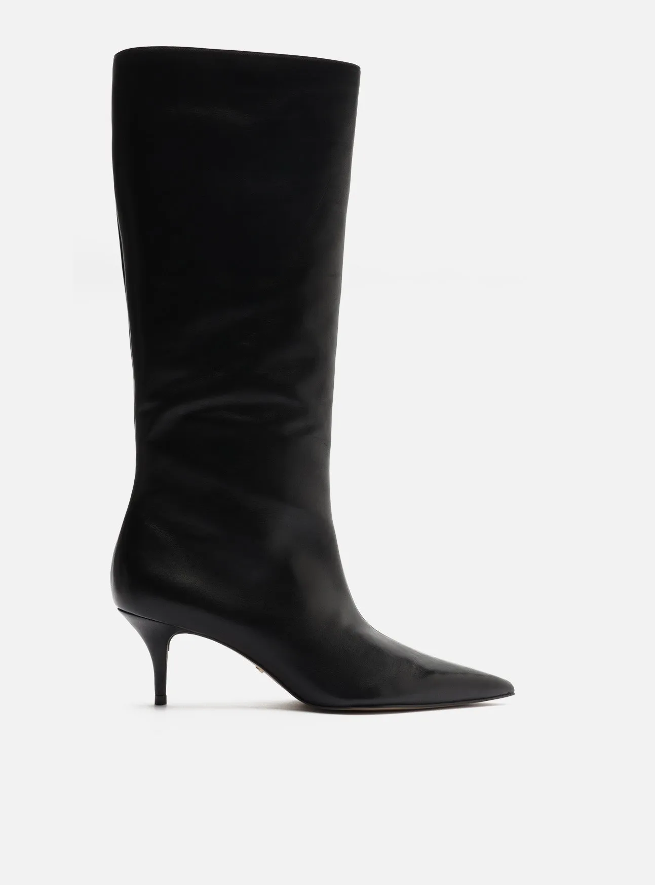 Subtle Finish Skye Leather Stiletto Boot