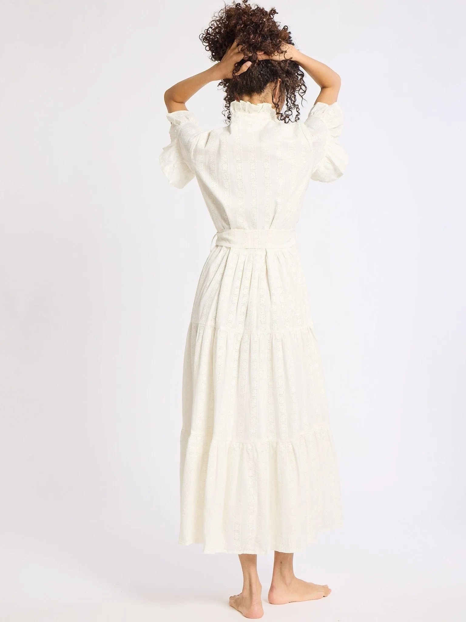Victoria Dress in Ivory Eyelet Timeless Design Relaxed Layers