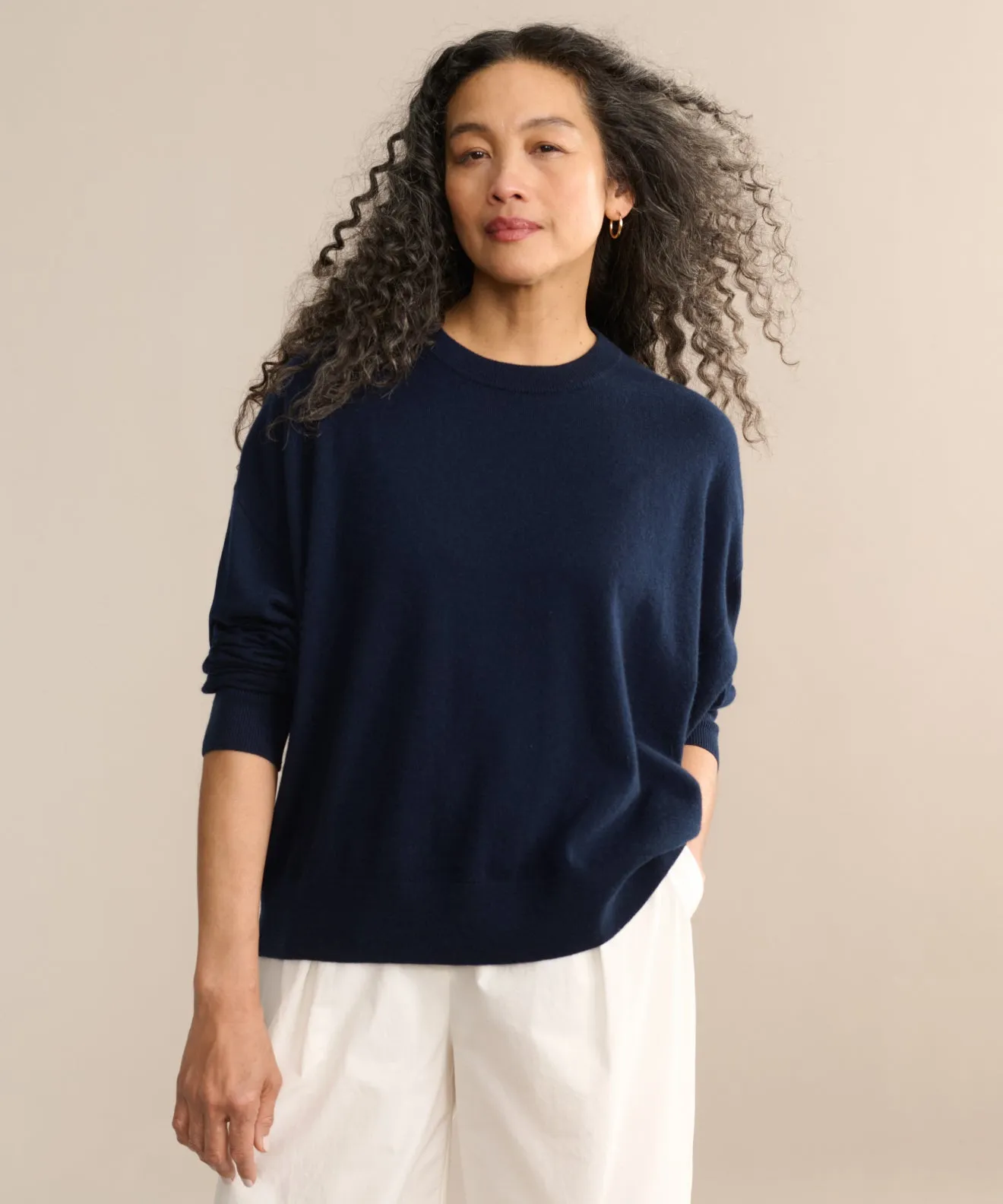 Light Warmth Chill Flex Cashmere Marina Crewneck