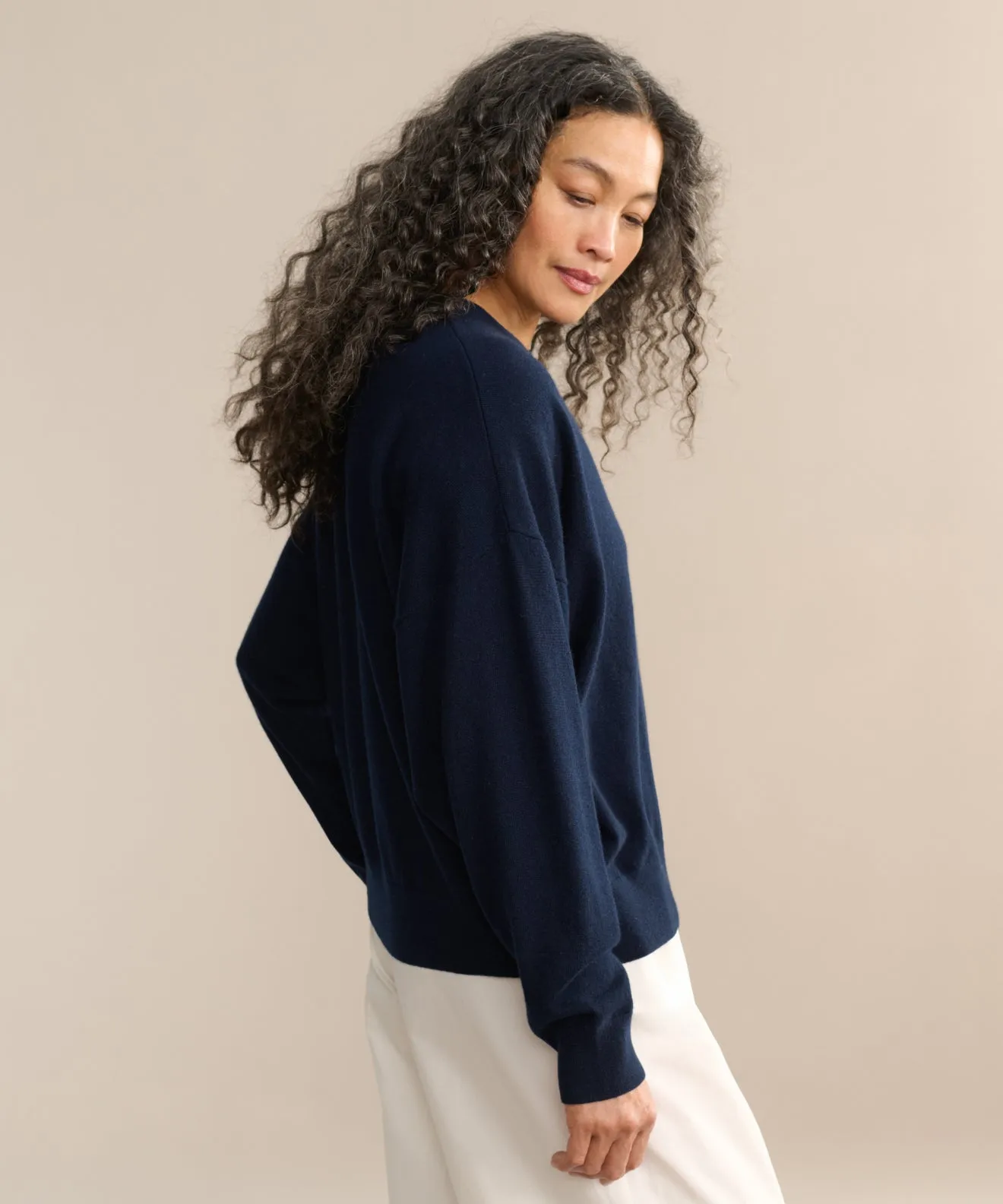 Cashmere Marina Crewneck Sporty Style