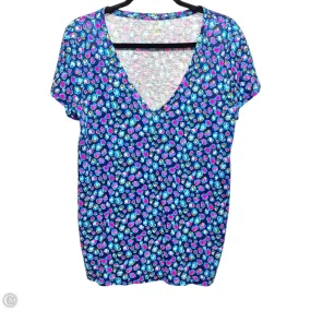 Top Short Sleeve Designer By Lilly Pulitzer In Multi-colored, Size: L Regular fit normality