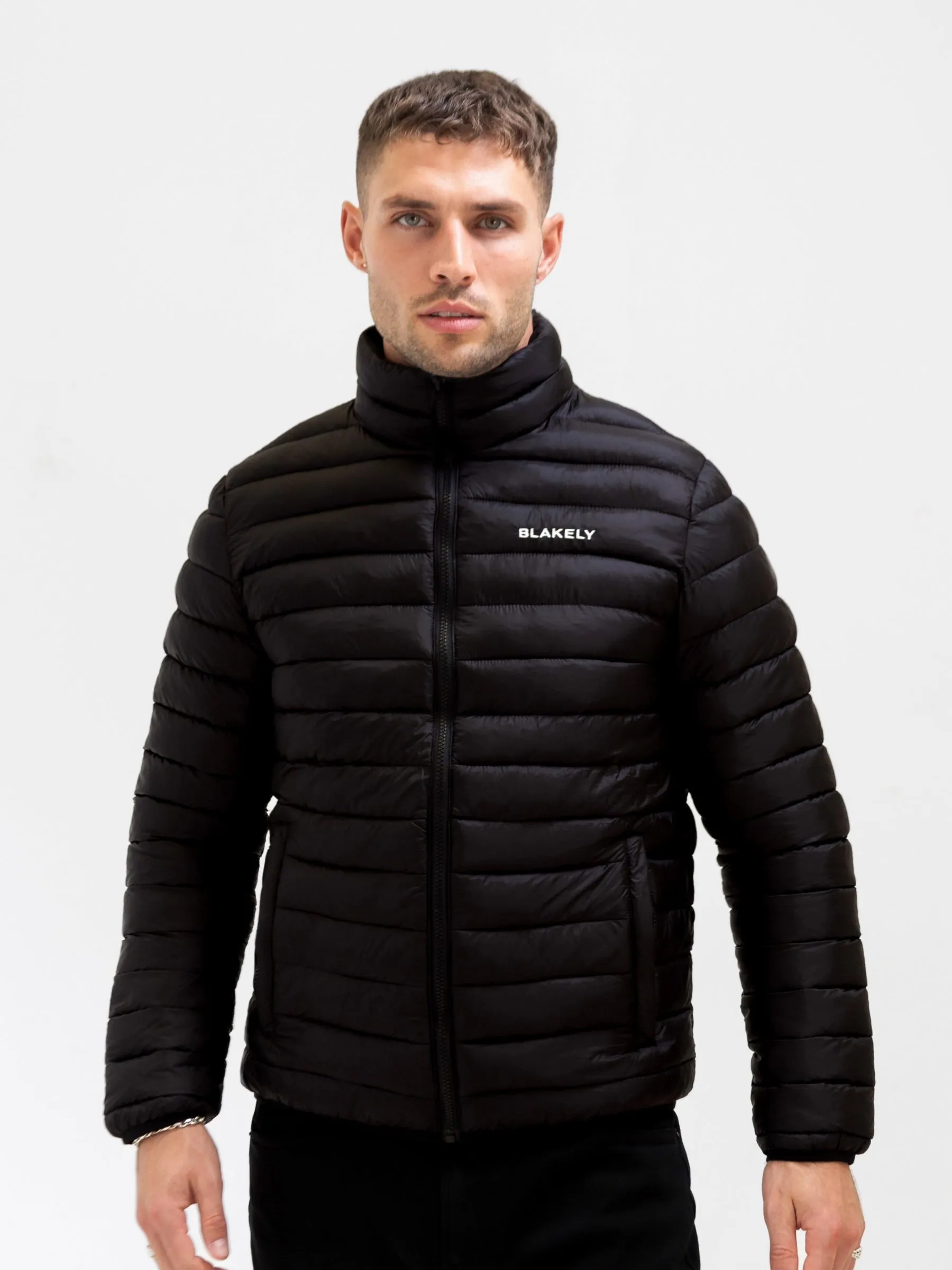 Quick Access Pockets Lucas Lightweight Puffer Jacket - Black